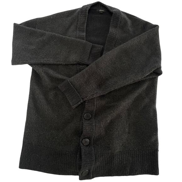 Allbirds Sweater Womens Large Black The Cardi Merino Wool Button Up Cardigan - Picture 1 of 8